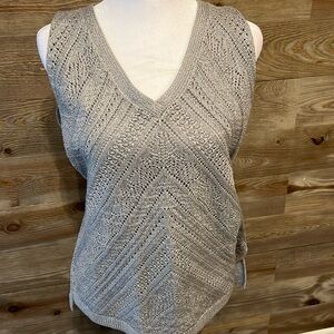 NWT White House Black Market Gray Knit Tank Top